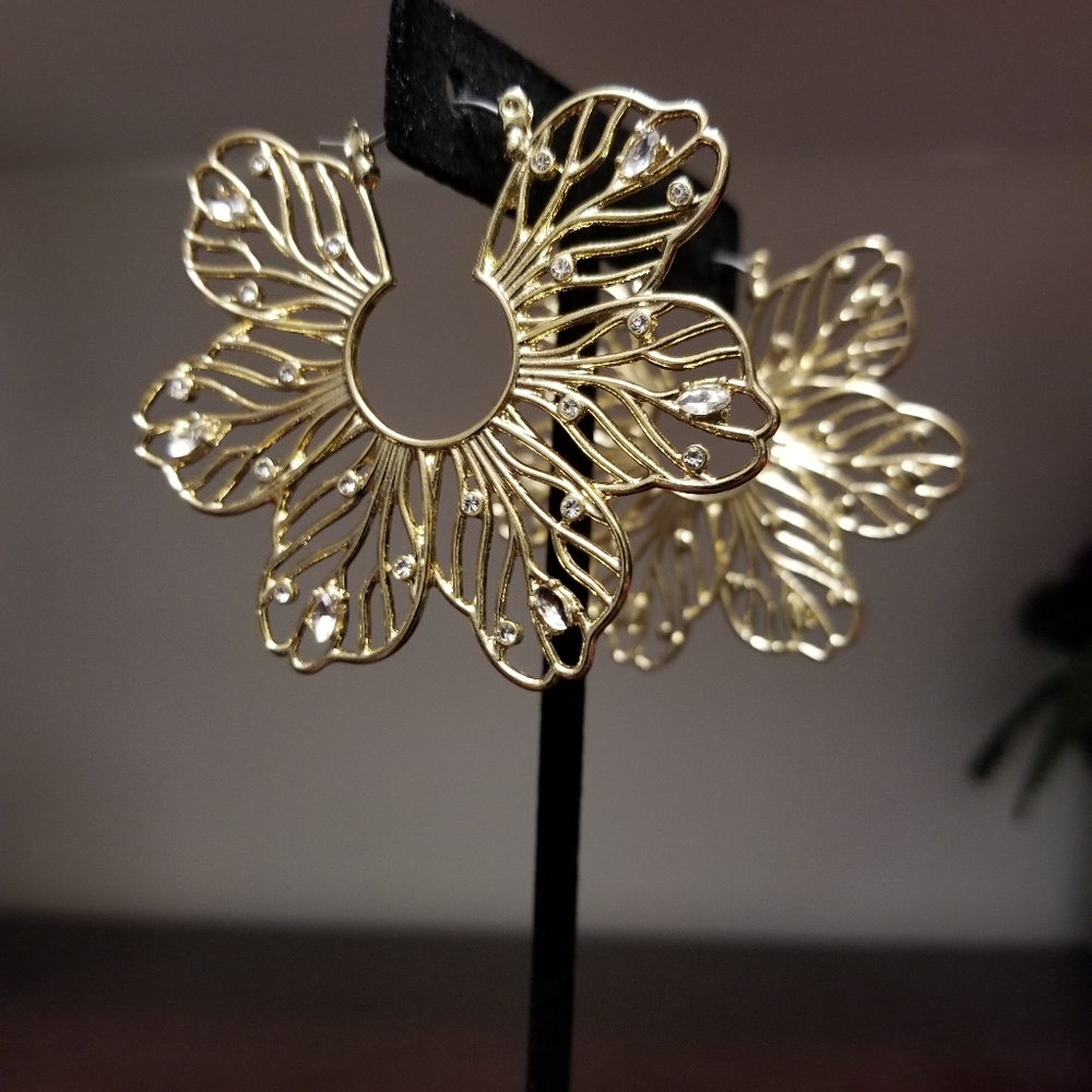 Orchid earrings